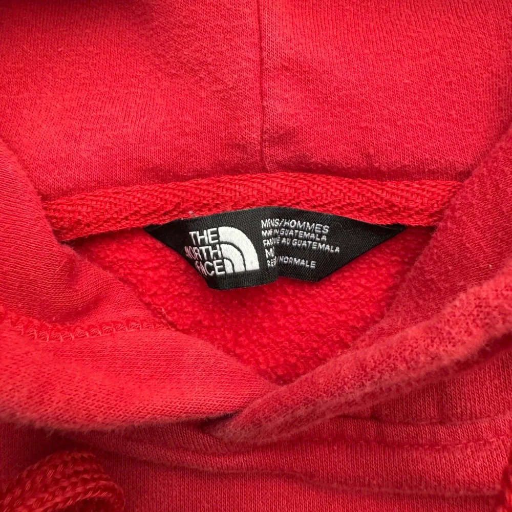 The North Face Mens Red Graphic Logo Pullover Hoodie Size Medium NF0A3NZA